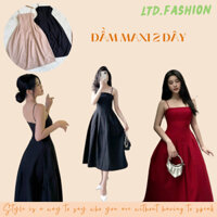 ĐẦM 2 DÂY CÚP NGỰC TÙNG XẾP LY - LTD.FASHION - TK133