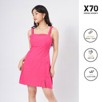 Đầm 2 Dây Linen Dễ Thương Có Xẻ Tà Thời Trang X70 - 00800007