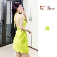 Đầm 2 dây màu xanh nõn chuối hàng hiệu F.P S77.SP009057