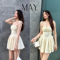 ĐẦM 2 DÂY NHÚN NGỰC KÈM QUẦN (💯hàng chuẩn xưởng giống hình)