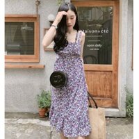 Đầm 2 Dây Xòe Đuôi Tôm Đẹp Xuất Sắc