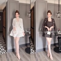 ĐẦM 2DAY KÈM KHOÁT ĐEN