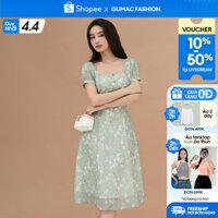 Đầm A xòe tay phồng thời trang GUMAC DE05035