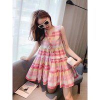 Đầm baby sọc hồng chất kate sọc mềm dày dặn. Có 1 màu. Size dưới 55kg vừa. KÈm hình chụp thật nhaaaa