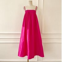 Đầm babydoll 2 dây kết bím xinh xắn màu sắc nổi bật
