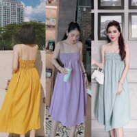 Đầm babydoll 2 dây nhún ngực