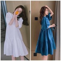 Đầm babydoll ba tầng 3 màu (kèm hình thật)