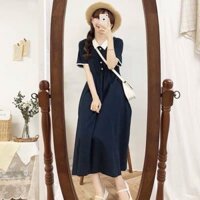 Đầm babydoll cổ lá sen dễ thương LALI NDH24