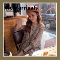 Đầm babydoll hoa nhí dễ thương - Đầm dáng xoè dài tay