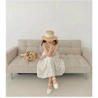 Đầm babydoll hoa nơ vai (ẢNH CẬN CHẤT Ở CUỐI)