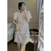 Đầm babydoll thời trang nữ mặc đi chơi xinh xắn chất vải xô lông