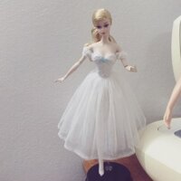 Đầm Ballerina cho Barbie, Poppy Parker, FR, trang phục búp bê 1/6, thời trang búp bê tinh xảo