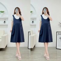 đầm bầu công sở mùa hè thiết kế kiểu yếm