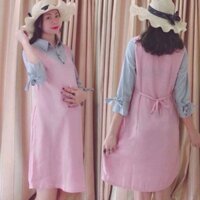 Đầm Bầu Công Sở Tay Dài (có 2 màu)