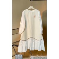 Đầm Bầu Dáng Dài, Váy Bầu Mùa Thu Đông Dài Tay Chất Dạ Dày Dặn Dáng Suông Xinh Xắn M608 Mom and Baby