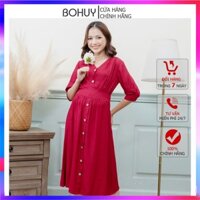 Đầm bầu kết hợp cho con bú sau sinh M2321 đai tam giác mềm mịn chất đẹp