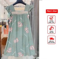 Đầm bầu lanh lụa Mum's Shop siêu dễ thương, siêu mát nhẹ, nhiều hình xinh