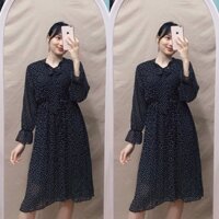 Đầm bầu maxi chất voan BEA3205