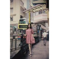 đầm bầu thỏ mommy mẫu hồng nhạt cực đẹp