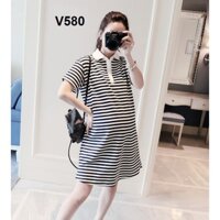 Đầm bầu thun suông street style V580