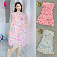 ĐẦM BẦU và sau sinh mặc nhà tay cánh tiên tole lanh 2 da (có mở khóa cho bé ti)
