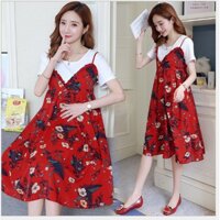 ĐẦM BẦU  VÁY BẦU CÔNG SỞ  YẾM HOA có kèm ao thun