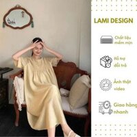 Đầm Bầu, Váy Bầu Mùa Hè Chất Liệu Vải Mát Hot Trend Thời Trang 2025 Cao Cấp LAMI