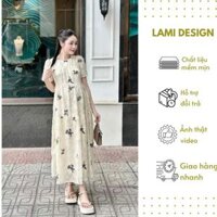 Đầm Bầu, Váy Bầu Mùa Hè Suông Dáng Dài Maxi Thiết Kế Vải Voan Thời Trang Mẫu Mới Hot Trend LAMI