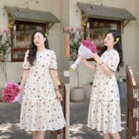 Đầm Bầu Váy Bầu Mùa Hè Vải Mát Dáng Xòe Thiết Kế Xinh Xắn Đi Chơi Dự Tiệc Đi Làm MSP521 Mom and Baby