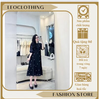Đầm bầu,Váy bầu hè dáng babydoll thiết kế hoạ tiết nơ xinh váy mặc đi làm,đi chơi