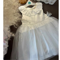 Đầm Bé Gái 0088 Đầm Trắng Lụa Phối Ren Nhiều Tầng Phù Hợp Đi Chơi Đi Tiệc Cho Bé Từ 2 Đến 4 Tuổi  ơi