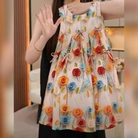 Đầm Bé Gái Mùa Hè 2025 Voan Trẻ Em Đầm Bé Gái Công Chúa Đầm Mùa Hè Camisole Đầm20250310