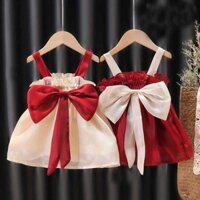 Đầm bé gái tiểu thư, đầm voan cho bé gái xᶖnh xắn dạo phố hoặc đi biển từ 8-16kg Easy Baby (SD-3662G)
