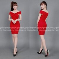 Đầm bẹt vai nơ