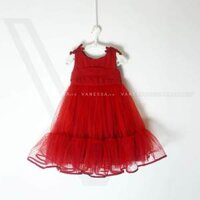 Đầm bi xinh xắn nơ sau Kathy  - Váy thời trang, đầm xinh dành cho Bé Gái - Hàng thiết kế VanEssa