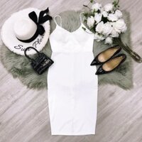 Đầm Body 2 dây đính Ngọc