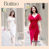 Đầm body B221 đỏ - Váy body B221 đỏ thời trang nữ sang trọng cao cấp hàng thiết kế BUTINO SHOP