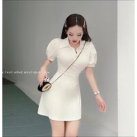 Đầm Body Cổ Bẻ Dáng Chữ A Thun Borip