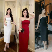 Đầm Body Cổ Chéo Dáng Dài  Sexy MS194