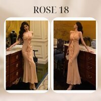 Đầm Body Cổ Tim 2 Dây Đuôi Cá Kết Hoa Thiết Kế Đi Tiệc Sang Trọng Sexy TH83