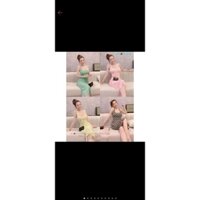 Đầm body dây bản tổ thun gân sọc caro