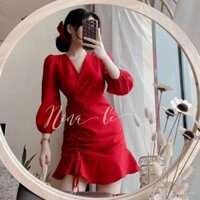 ĐẦM BODY ĐỎ RÚT DÂY