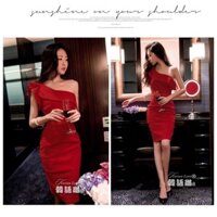 Đầm Body Dự Tiệc Hở Vai Cách Điệu KETI ST6111