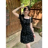 Đầm Body Hoa Nhí Bigsize Chất Thun Gân Dễ Thương