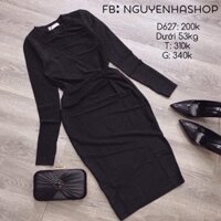 Đầm body nhũ xoắn eo