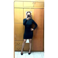 Đầm body ôm dài tay dây  chéo lưng forever 21(hàng vnxk)