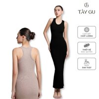 Đầm Body ôm khoét vai ba lỗ dài KIM - TÂY GU - DT788