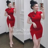 Đầm body sườn xám cách tân phong cách