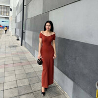 ĐẦM BODY THUN CỔ GIỌT NƯỚC MẶC ĐƯỢC 2 KIỂU(CHẤT THUN 4 CHIỀU) _LDO1