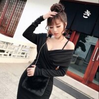 Đầm body trễ vai